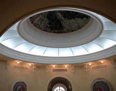 Купол в поселке Малаховка изготовлен из стеклофибробетона