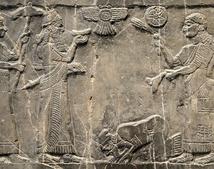 Царь иудеев на коленях перед ассирийским владыкой.