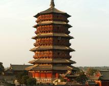 Деревянная пагода в уезде Инсянь