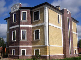 Отделка фасада коттеджа в городе Ногинске
