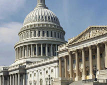 Здание Конгресса США (Капитолий) в Вашингтоне
