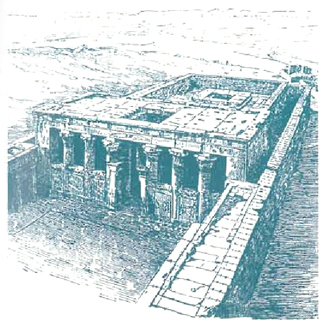 Пронаос храма в Эдфу