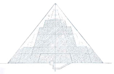 Заполняющие блоки, Пирамиды Мейдум 