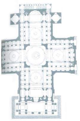 План Пантеона. Париж (1757 год.)