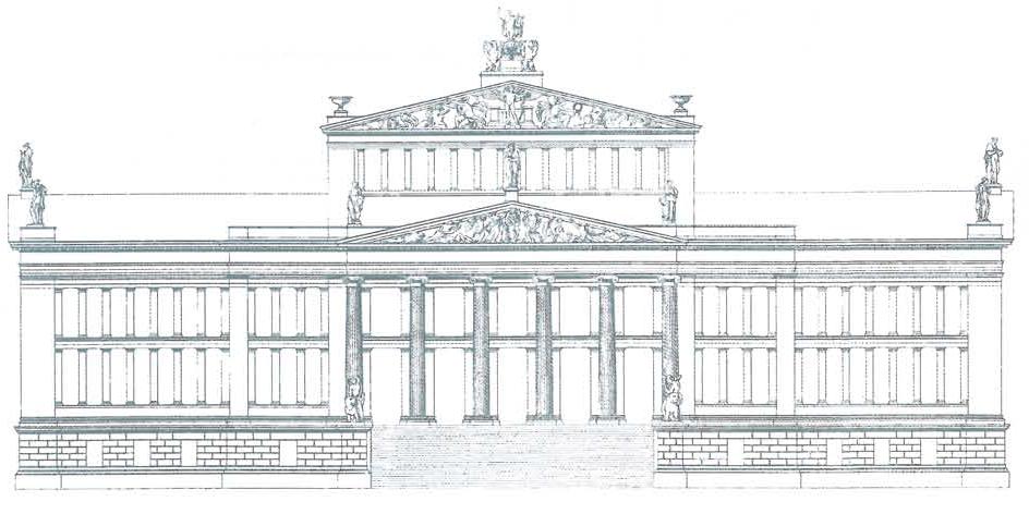 Фасад Нового театра. Берлин (1818-1828 гг.)