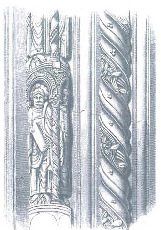 Стволы колонн собора Сантьяго-де-Компостела