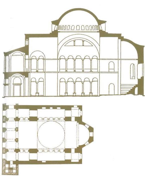Купольная базилика св. Ирины (532 год)
