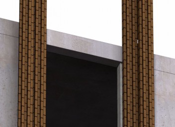 Фасадные панели с интеграцией кирпича
