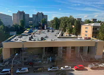Станция метро «Путиловская» общий вид сверху